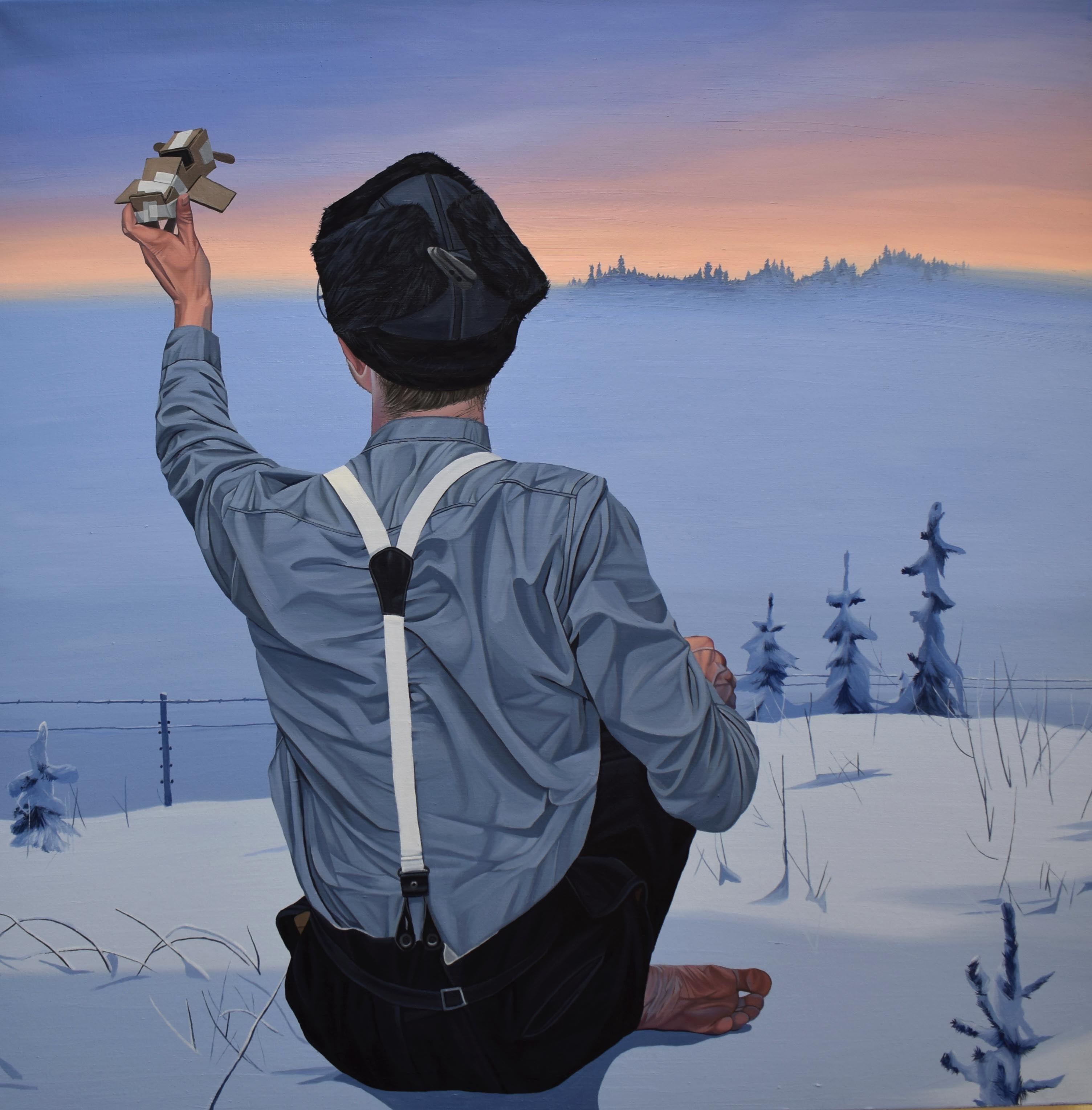 Oändliga möjligheter, olja på duk, 100x100cm